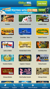 best mobile casinos william hill